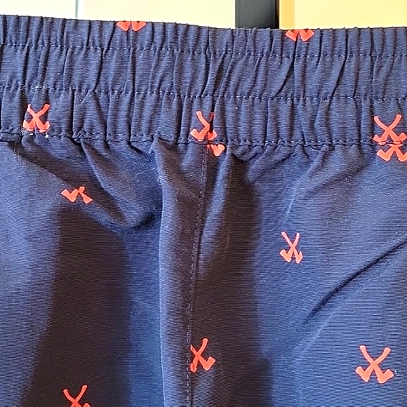 NWOT The North Face Elastic Waist Blue & Orange Athletic Gym Shorts Size Large - Picture 2 of 15